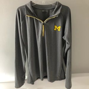 University of Michigan 3/4 zip pullover
